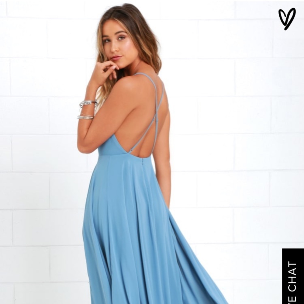 Lulus Slate Blue Dress